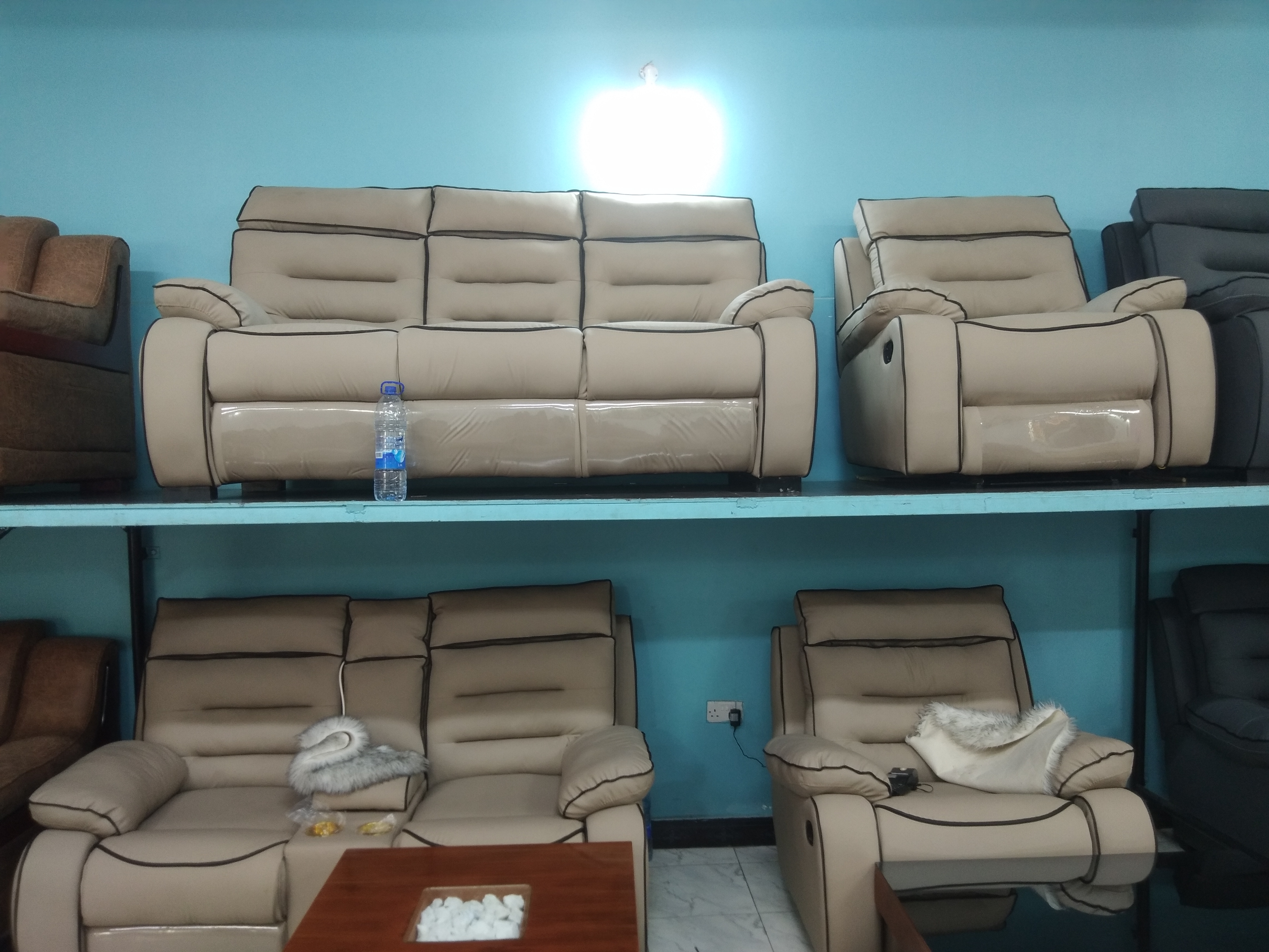 easy to clean 7 seat sofa.