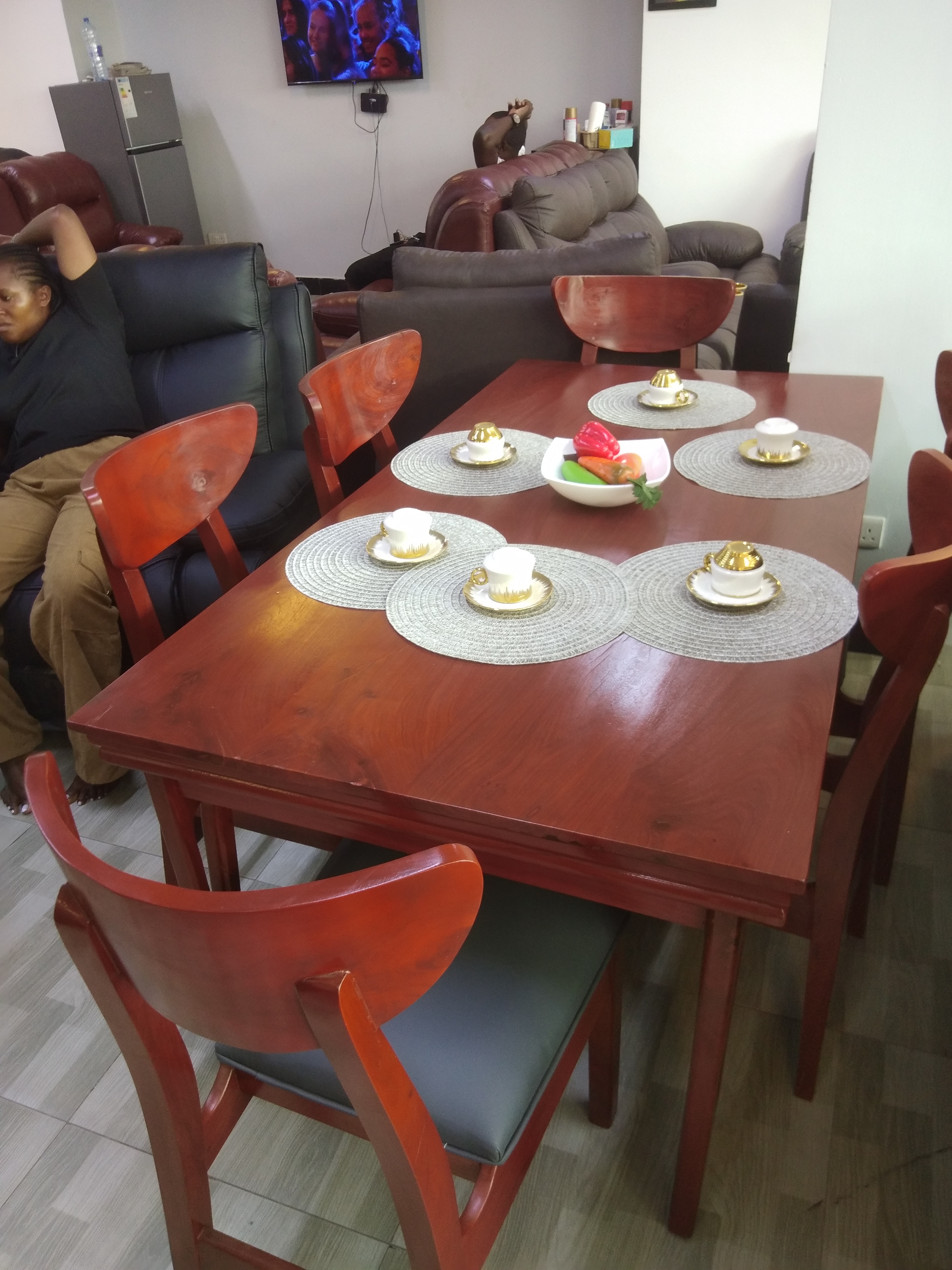 Complete 6-Chair Dining Table Set